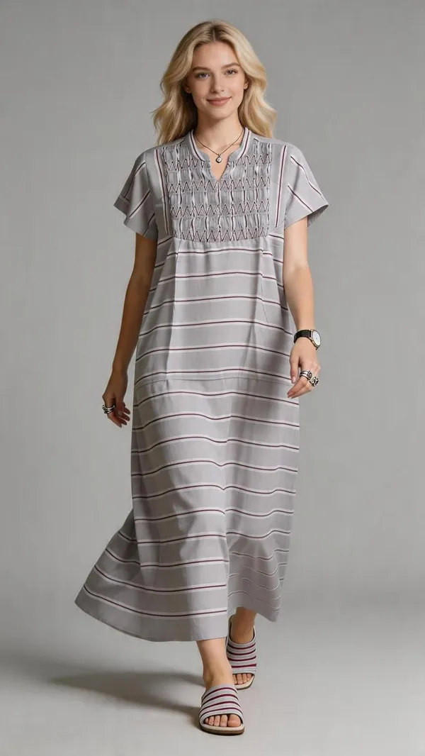 Evolove_Women's_Smoking_Rayon_Nighty_|_Printed_Full_Length_Maxi_Night_Gown_|_Soft_&_Breathable_Lounge_Wear_|_Short_Sleeve_Round_Neck_Nightdress_|_Comfortable_Sleepwear_for_Daily_Use