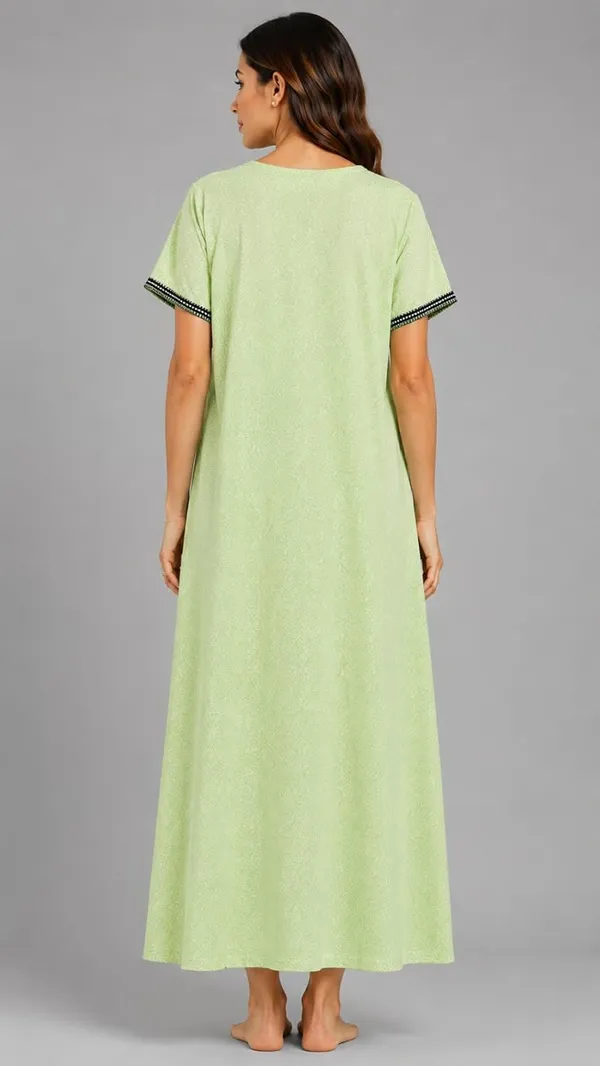 Evolove_Women's_Rayon_Embroidery_Nighty_|_Printed_Full_Length_Maxi_Night_Gown_|_Soft_&_Breathable_Lounge_Wear_|_Short_Sleeve_Round_Neck_Nightdress_|_Comfortable_Sleepwear_for_Daily_Use