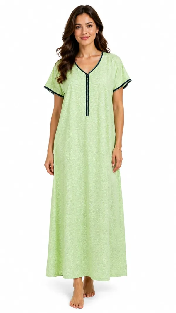 Evolove_Womens_Rayon_Arkha_with_Zipper_Nighty_|_Printed_Full_Length_Maxi_Night_Gown_|_Soft_&_Breathable_Lounge_Wear_|_Short_Sleeve_Round_Neck_Nightdress_|_Comfortable_Sleepwear_for_Daily_Use