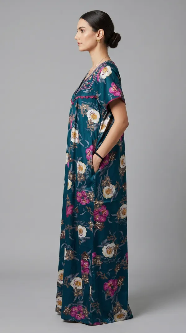 Evolove_Printed_Nighty_Maxi_for_Women_|_Alpine_Fabric_with_Side_Pocket_and_Neckline_Embroidery_|_Short_Sleeves_Full_Length_Night_Wear_Gown