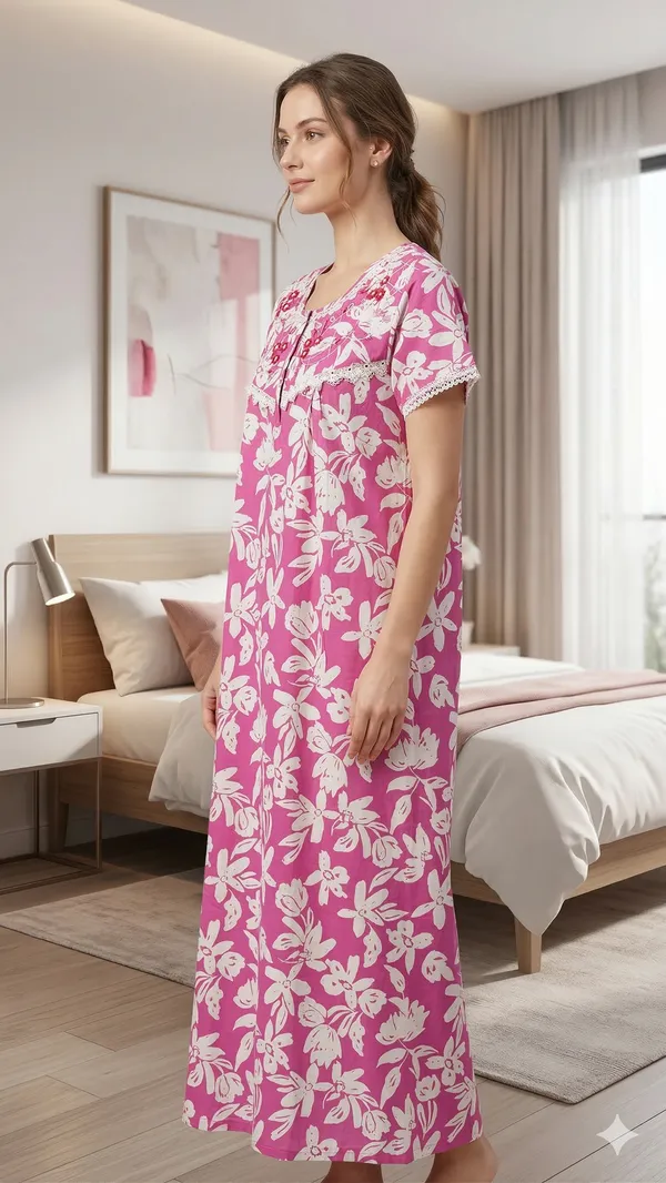 Evolove_Tencel_Bamboo_Long_Nighty_Maxi_for_Women_|_Ultra-Soft,_Silky_&_Breathable_Luxury_Sleepwear_Nightgown_|_Eco-Friendly_Floral_Night_Dress_with_Minimal_Embroidery