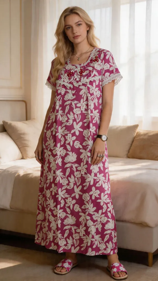 Evolove_Tencel_Bamboo_Long_Nighty_Maxi_for_Women_|_Ultra-Soft,_Silky_&_Breathable_Luxury_Sleepwear_Nightgown_|_Eco-Friendly_Floral_Night_Dress_with_Minimal_Embroidery