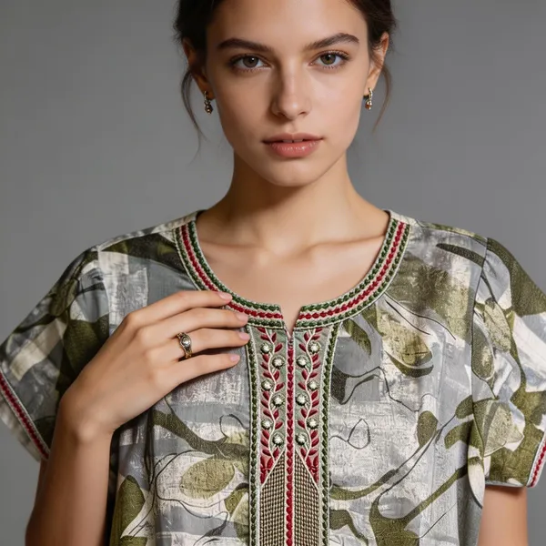 Evolove_Alpine_Fabric_Nighty_Maxi_for_Women_with_Side_Pocket_and_Neckline_Embroidery_|_Printed_Short_Sleeves_Full_Length_Night_Wear_Gown