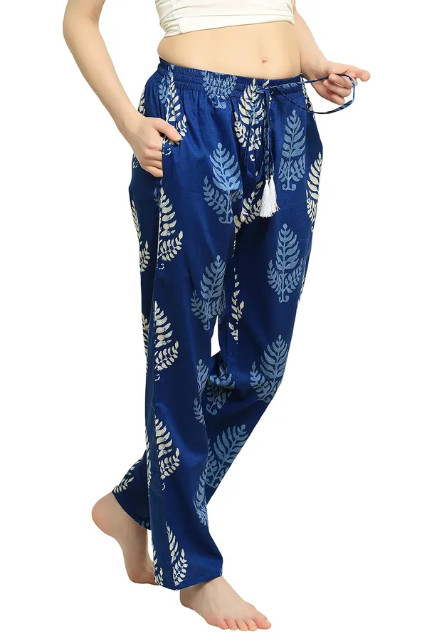 Evolove_Women'S_Super_Soft_Comfortable_Cotton_Printed_Pyjama_Relaxed_Lounge_Pants_With_Pockets_(Navy,_Npjca1143Ny-S)
