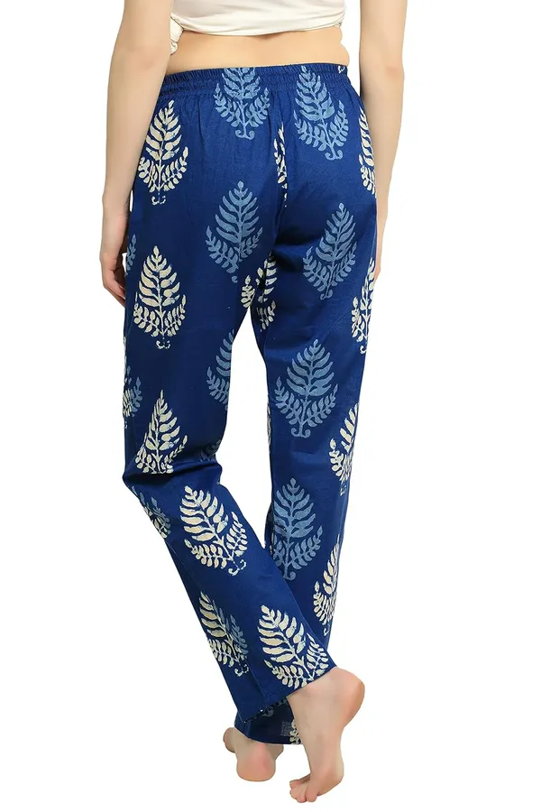 Evolove_Women'S_Super_Soft_Comfortable_Cotton_Printed_Pyjama_Relaxed_Lounge_Pants_With_Pockets_(Navy,_Npjca1143Ny-S)