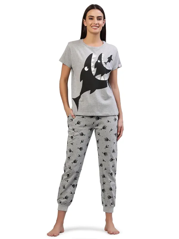 Grey_Melange_Rayon_Night_Suit_Set_|_Top_&_Pyjama_Set