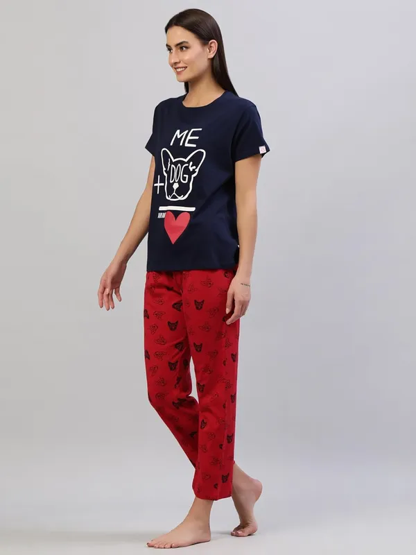 Aegean_Blue_Rayon_Night_Suit_Set_|_Top_&_Pyjama_Set