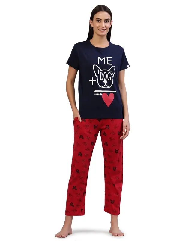 Aegean_Blue_Rayon_Night_Suit_Set_|_Top_&_Pyjama_Set