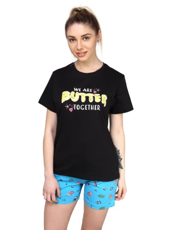 Evolove_Women_Cotton_Shorts_Nightsuit_Set