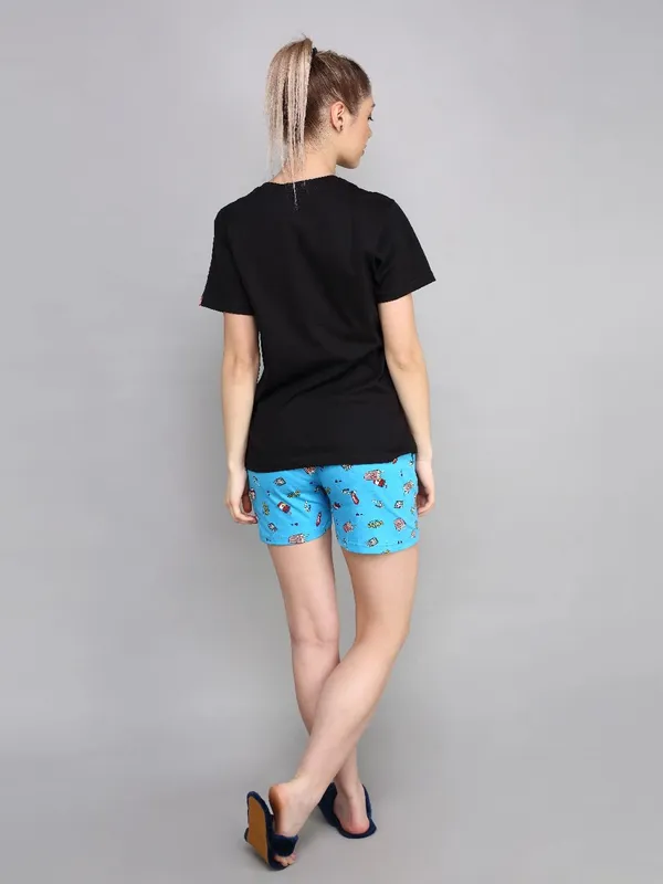 Evolove_Women_Cotton_Shorts_Nightsuit_Set