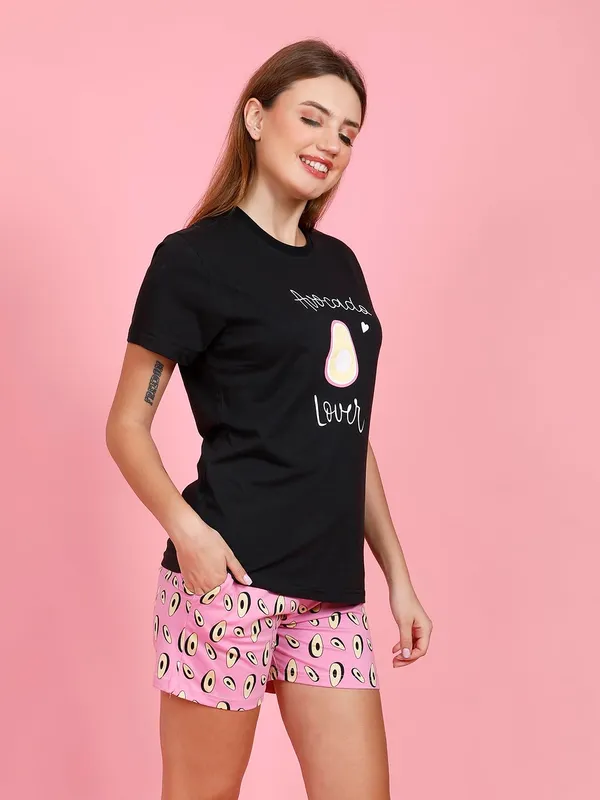 Evolove_Prined_Cotton_Top_and_Short_Night_Suit_Set_for_Women