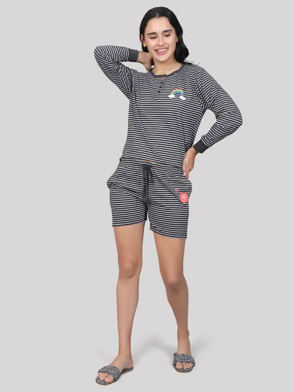 Evolove_Women_Cotton_Shorts_Night_Suit