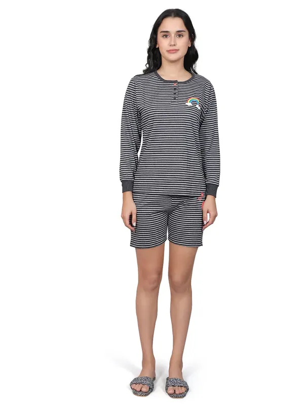 Evolove_Women_Cotton_Shorts_Night_Suit