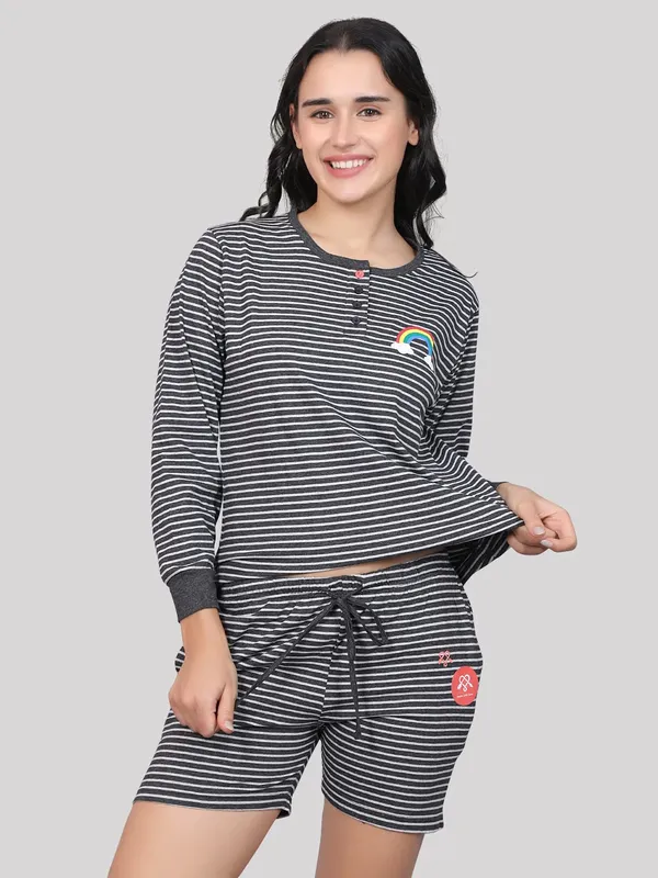 Evolove_Women_Cotton_Shorts_Night_Suit