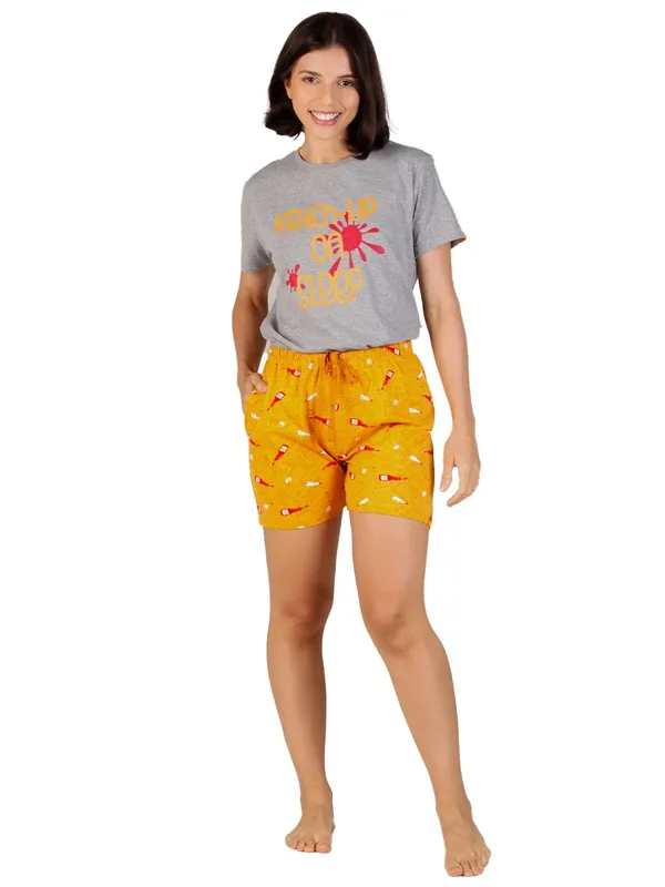 Evolove_Women_Cotton_Shorts_Nightsuit_Set