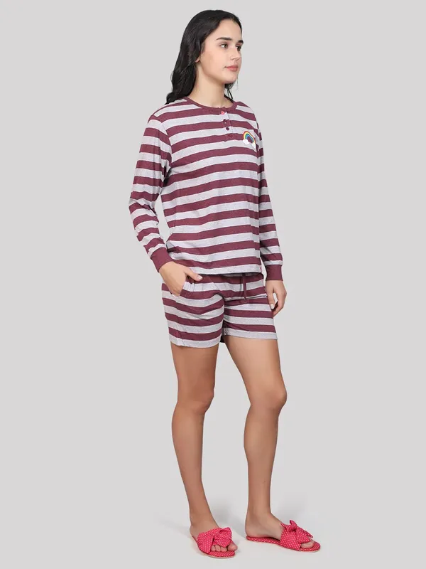 Evolove_Women_Cotton_Shorts_Night_Suit