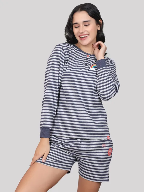 Evolove_Women_Cotton_Shorts_Night_Suit