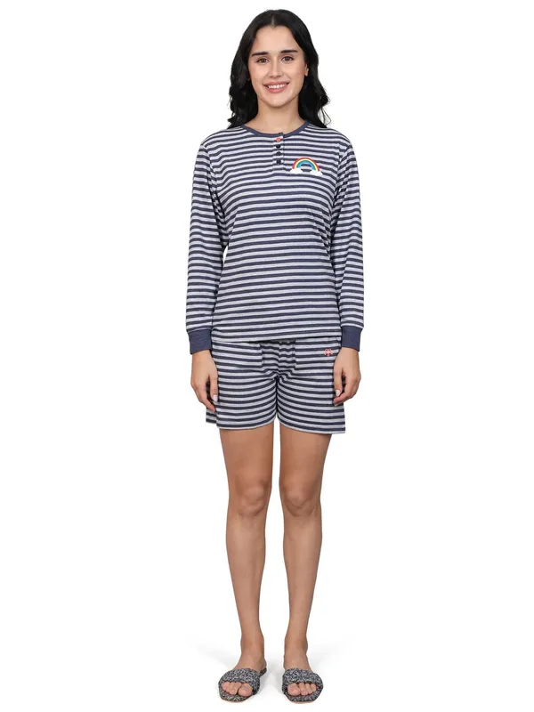 Evolove_Women_Cotton_Shorts_Night_Suit