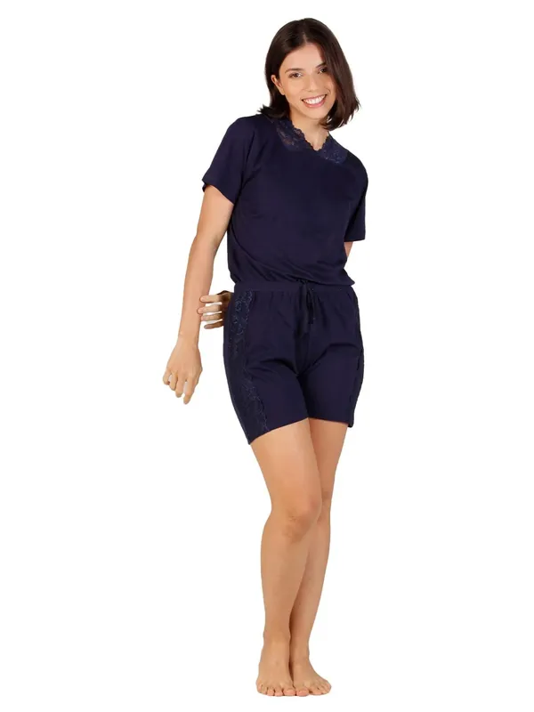 Evolove_Women_Cotton_Shorts_Nightsuit_Set