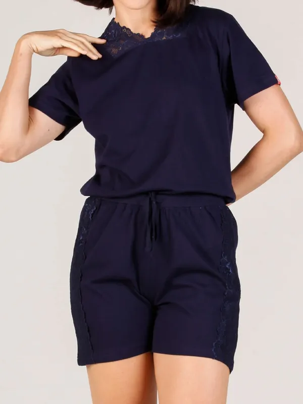 Evolove_Women_Cotton_Shorts_Nightsuit_Set