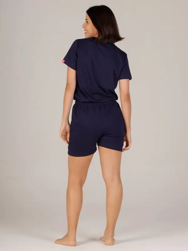 Evolove_Women_Cotton_Shorts_Nightsuit_Set