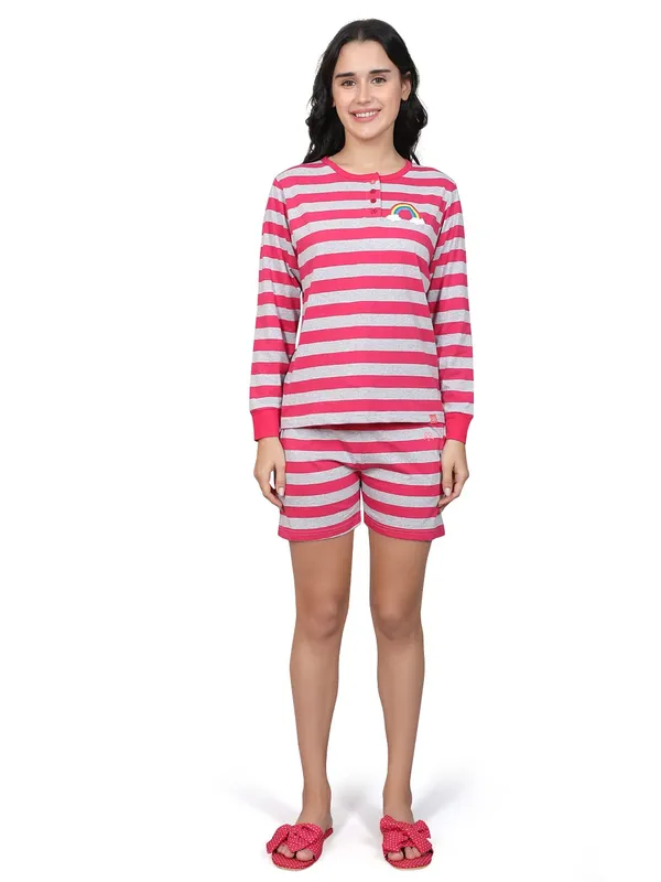 Evolove_Women_Cotton_Shorts_Night_Suit