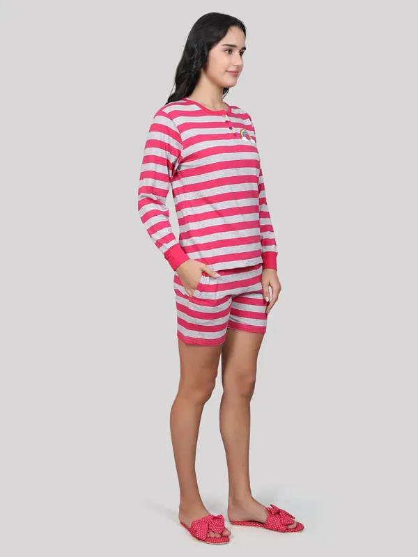 Evolove_Women_Cotton_Shorts_Night_Suit