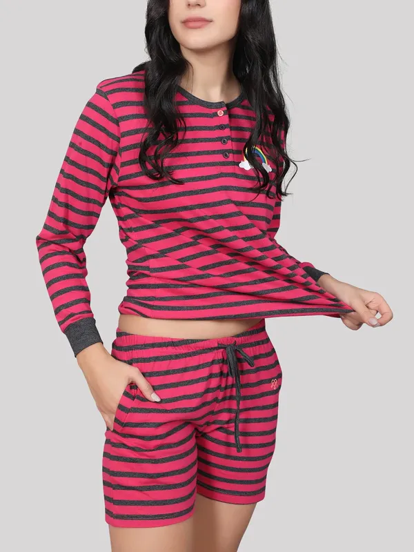 Evolove_Women_Cotton_Shorts_Night_Suit