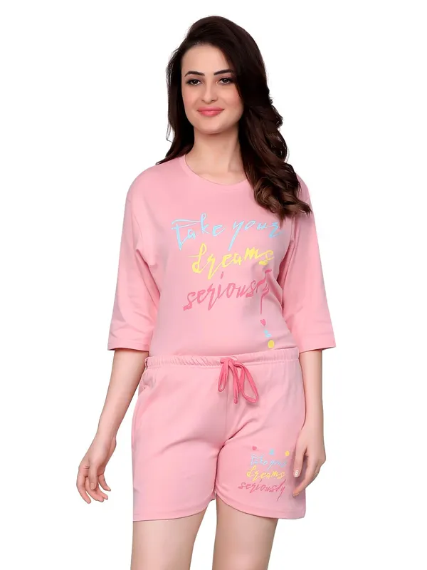 Evolove_Women_Cotton_Shorts_Night_Suit
