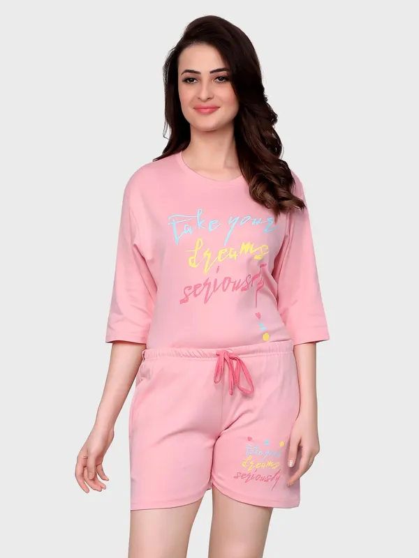 Evolove_Women_Cotton_Shorts_Night_Suit