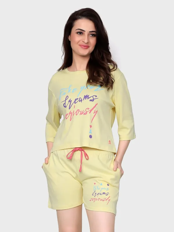 Evolove_Women_Cotton_Shorts_Night_Suit
