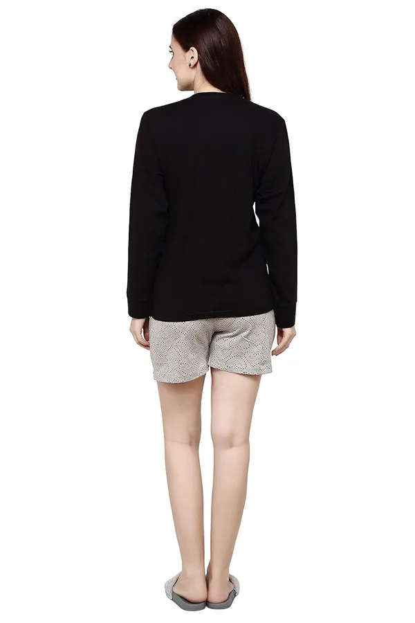 Evolove_Women_Cotton_Shorts_Night_Suit