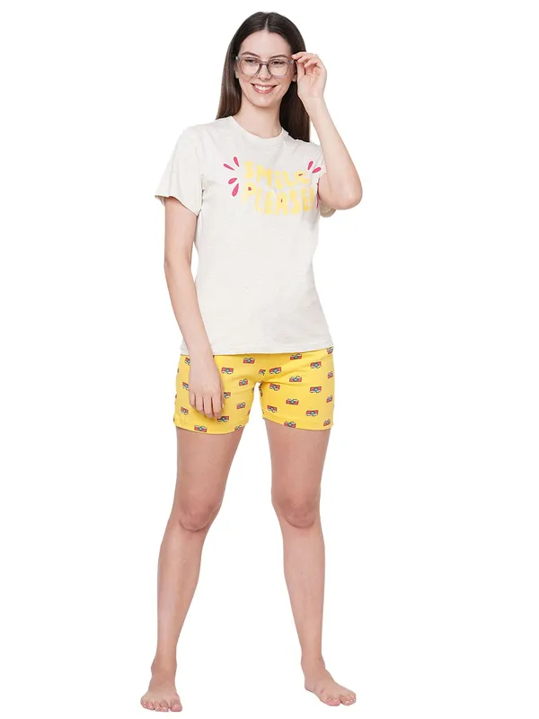 Evolove_Women's_Cotton_T-Shirt_&_Short_Set_Round_Neck_Sleeveless_Night_Suit_Set_(Short-NS-Sleeveless)