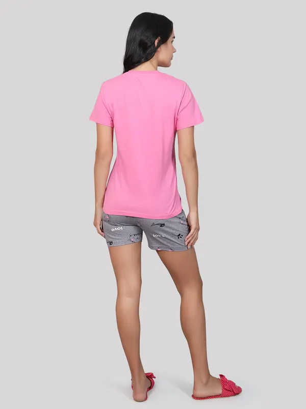 Evolove_Women_Night_Suit_Set/Top_Short_Set