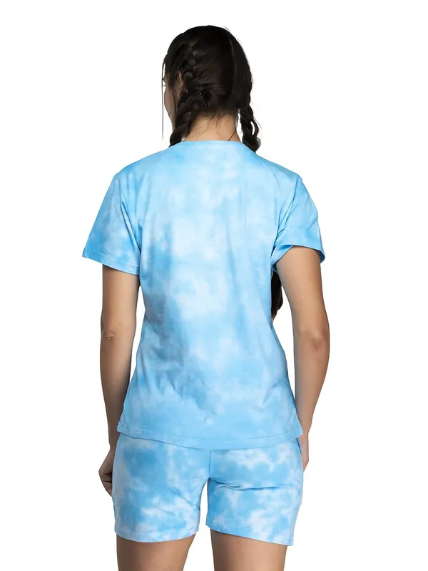 Evolove_Women's_Cotton_Round_Neck_Short_Sleeve_Night_Suit/Top_&_Short_Set_Super_Soft_Comfortable_(Short-NS-HS-Round-3)