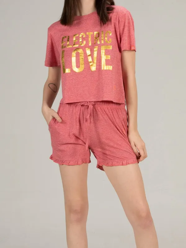 Evolove_Women's_Cotton_Round_Neck_Short_Sleeve_Night_Suit/Top_&_Short_Set_Super_Soft_Comfortable_(Short-NS-HS-Round-5)