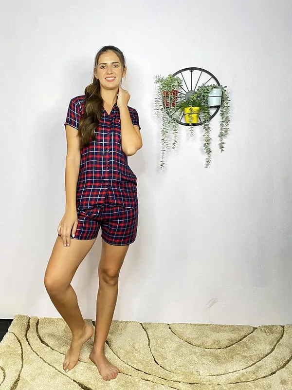 Evolove_Women_Night_Suit_Set/Top_Short_Set