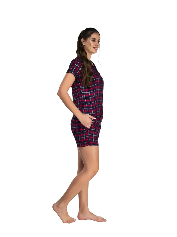 Evolove_Women_Night_Suit_Set/Top_Short_Set