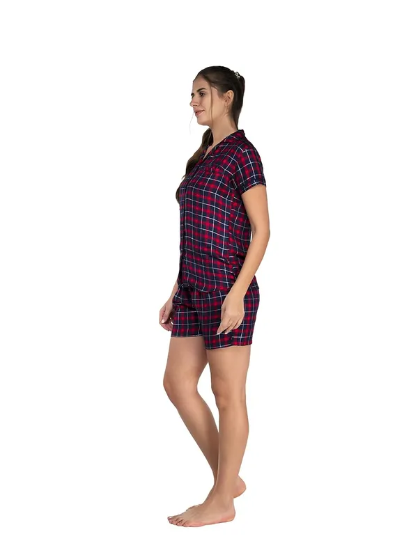 Evolove_Women_Night_Suit_Set/Top_Short_Set