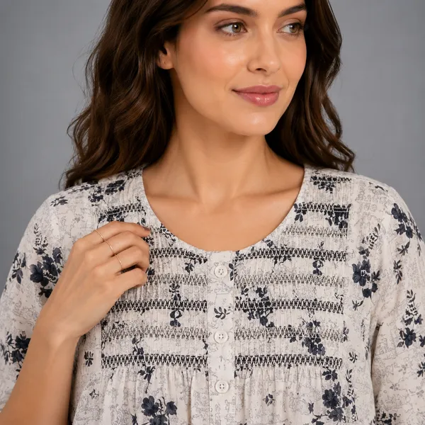 Evolove_Women's_Smoking_Rayon_Nighty_|_Printed_Full_Length_Maxi_Night_Gown_|_Soft_&_Breathable_Lounge_Wear_|_Short_Sleeve_Round_Neck_Nightdress_|_Comfortable_Sleepwear_for_Daily_Use