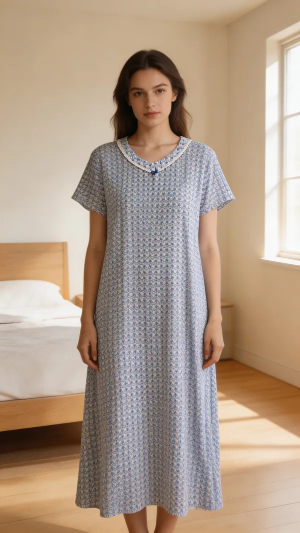 Evolove_X_Venus™_Premium_Viscose_Long_Nighty_for_Women_|_Ultra_Soft_Breathable_Sleepwear_|_Elegant_Printed_Full_Length_Night_Gown_with_Lace_V-Neck_|_Lightweight_Loungewear