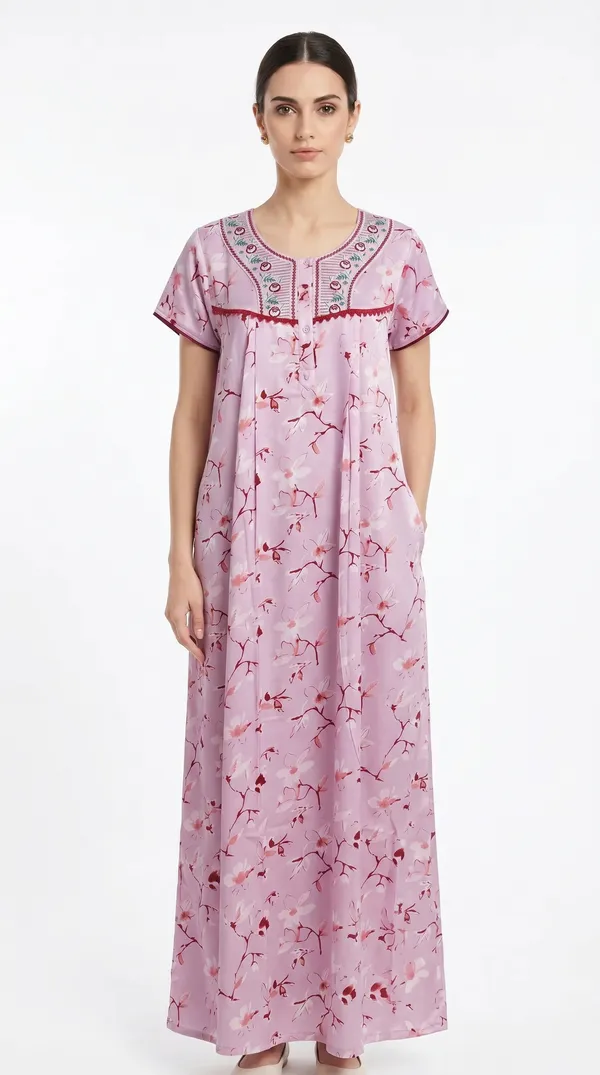 Evolove_Printed_Nighty_Maxi_for_Women_|_Alpine_Fabric_with_Side_Pocket_and_Neckline_Embroidery_|_Short_Sleeves_Full_Length_Night_Wear_Gown