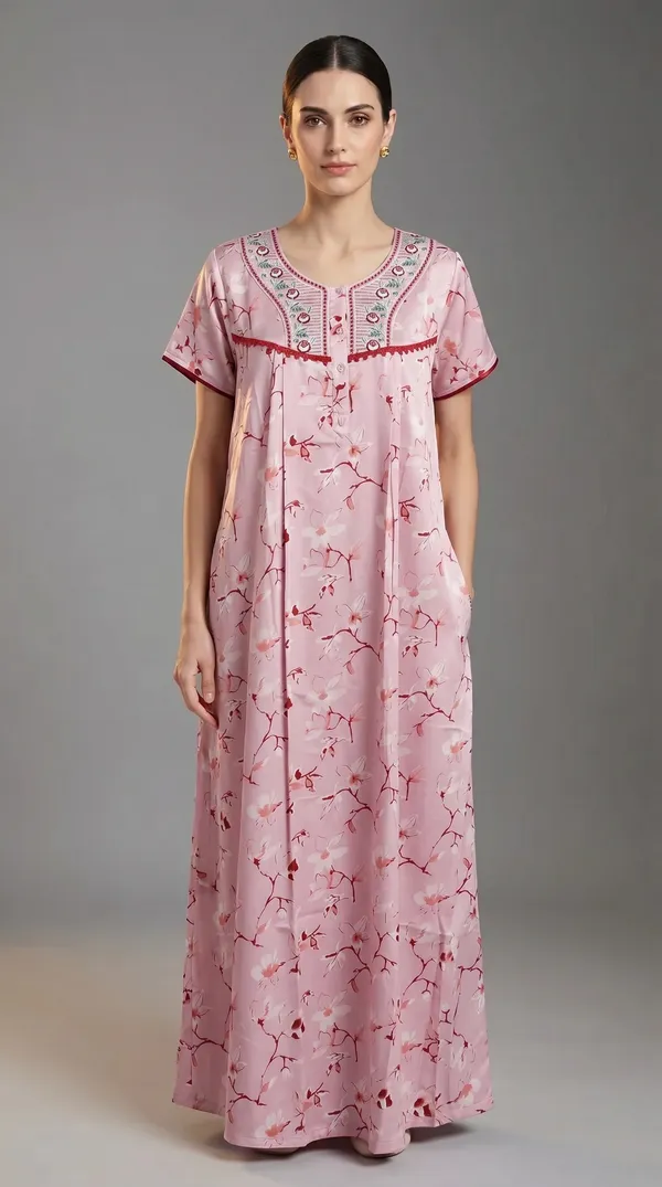 Evolove_Printed_Nighty_Maxi_for_Women_|_Alpine_Fabric_with_Side_Pocket_and_Neckline_Embroidery_|_Short_Sleeves_Full_Length_Night_Wear_Gown