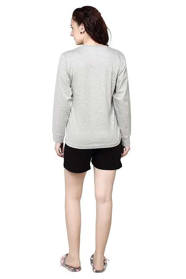 Evolove_Women_Cotton_Shorts_Night_Suit