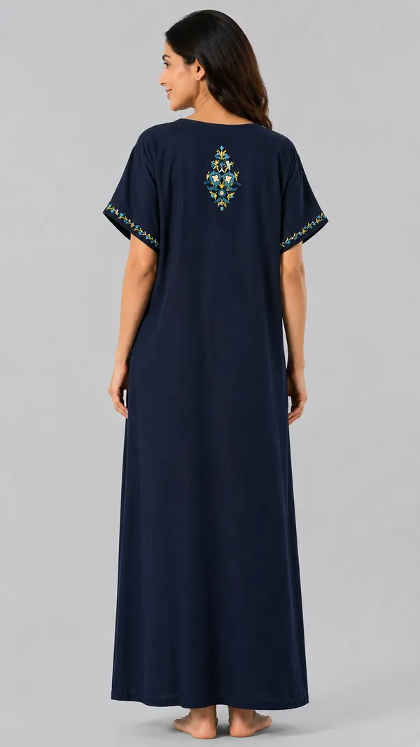 Evolove_Bizzy_Lizzy_Nighty_for_Women_|_Floral_Embroidered_Maxi_Nightgown_|_Full_Length_Sleepwear_with_Short_Sleeves_|_Super_Soft,_Super_Comfortable__Daily_Wear_&_Lounge_Wear