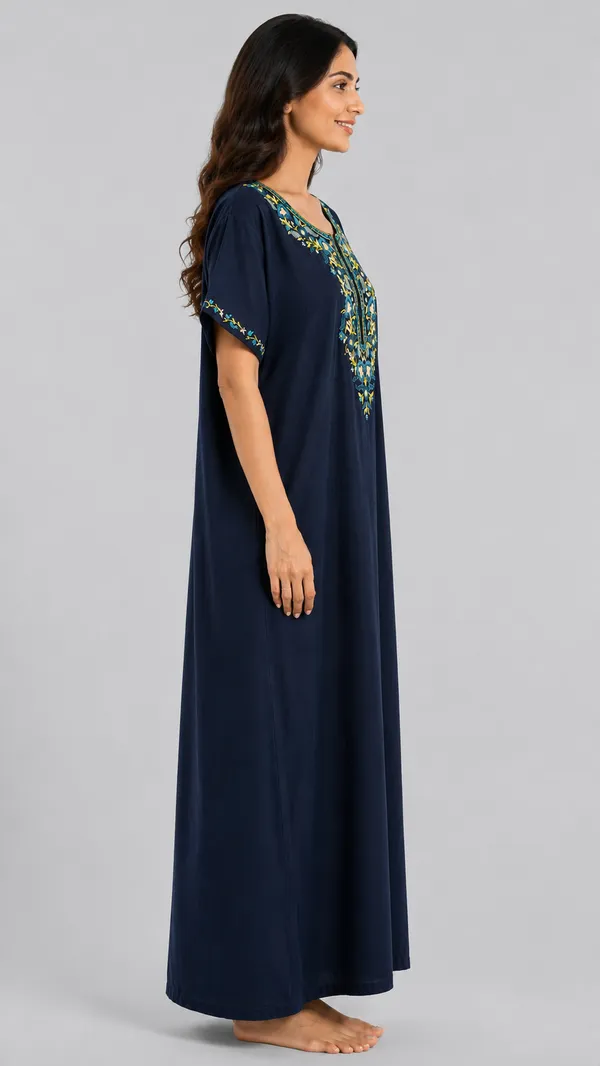 Evolove_Bizzy_Lizzy_Nighty_for_Women_|_Floral_Embroidered_Maxi_Nightgown_|_Full_Length_Sleepwear_with_Short_Sleeves_|_Super_Soft,_Super_Comfortable__Daily_Wear_&_Lounge_Wear