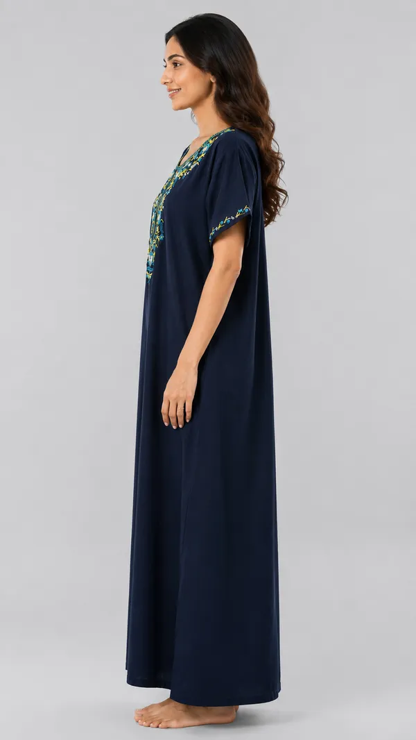 Evolove_Bizzy_Lizzy_Nighty_for_Women_|_Floral_Embroidered_Maxi_Nightgown_|_Full_Length_Sleepwear_with_Short_Sleeves_|_Super_Soft,_Super_Comfortable__Daily_Wear_&_Lounge_Wear