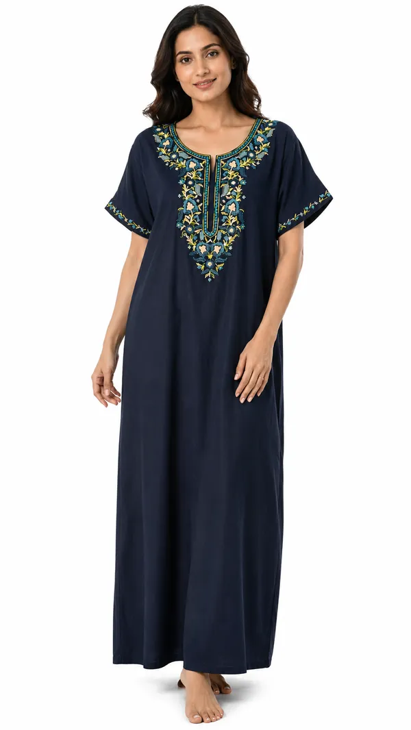 Evolove_Bizzy_Lizzy_Nighty_for_Women_|_Floral_Embroidered_Maxi_Nightgown_|_Full_Length_Sleepwear_with_Short_Sleeves_|_Super_Soft,_Super_Comfortable__Daily_Wear_&_Lounge_Wear