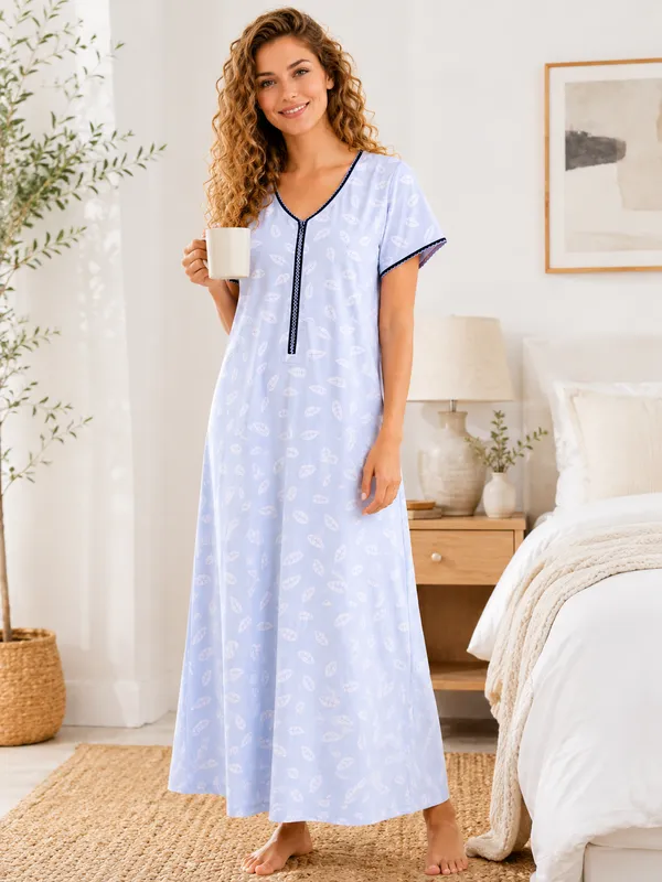 Evolove_Tencel_Bamboo_Long_Nighty_Maxi_for_Women_|_Ultra-Soft,_Silky_&_Breathable_Luxury_Sleepwear_Nightgown_|_Eco-Friendly_Floral_Night_Dress_with_Minimal_Embroidery_|_Zipper_Arkha_Style