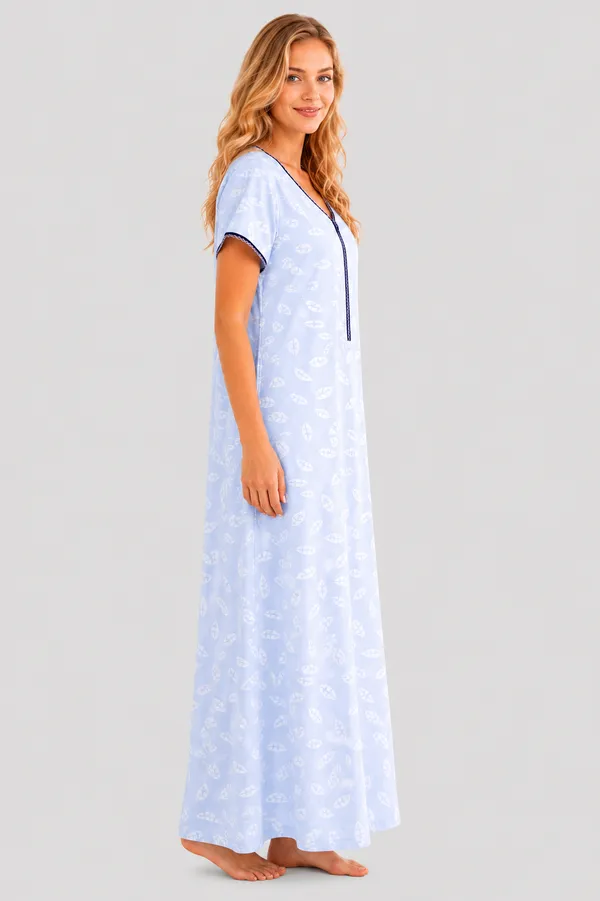 Evolove_Tencel_Bamboo_Long_Nighty_Maxi_for_Women_|_Ultra-Soft,_Silky_&_Breathable_Luxury_Sleepwear_Nightgown_|_Eco-Friendly_Floral_Night_Dress_with_Minimal_Embroidery_|_Zipper_Arkha_Style